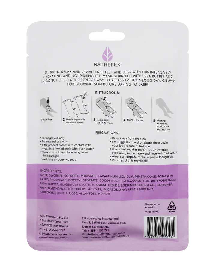 BATHEFEX NOURISHING LEG MASK